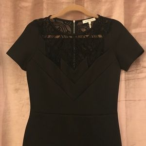 Sandro Black Lace Cocktail Dress